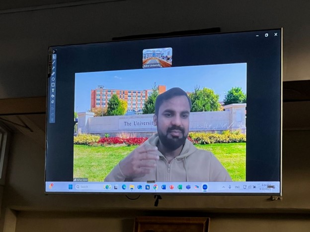 Kabul University virtual lecture